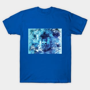 Puzzled Panther Feeling Blue T-Shirt
